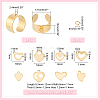 Unicraftale DIY Charms Cuff Ring Making Kit STAS-UN0051-38-3