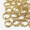 Brass  2-Loop Link Pendants X-KK-N200-083-2