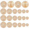 Gorgecraft 60Pcs 6 Style Alloy Buttons FIND-GF0002-95-1