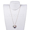 Epoxy Resin Dangle Earring & Pendant Necklace Jewelry Sets SJEW-JS01034-03-6
