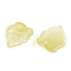 Baking Painted Transparent Glass Petal Beads DGLA-N004-03-3