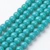 Natural Mashan Jade Round Beads Strands X-G-D263-8mm-XS28-1