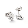 Tarnish Resistant 304 Stainless Steel Stud Earrings EJEW-H368-32P-2