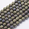 Electroplate Natural Druzy Agate Beads Strands G-G708-6mm-08-1
