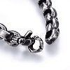 304 Stainless Steel Box Chain Bracelets BJEW-L631-26AS-3