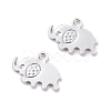 201 Stainless Steel Charms STAS-I123-07S-4