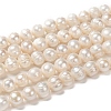 Natural Cultured Freshwater Pearl Beads Strands X-PEAR-L001-G-14-6