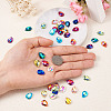 Pandahall 72pcs 12 colors Teardrop Shape Sew on Rhinestone GLAA-TA0001-45-15