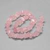 Natural Rose Quartz Beads Strands G-R427-12-2