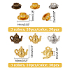 CHGCRAFT 60Pcs 6 Style Alloy Small Handmade Charms Pendants FIND-CA0005-01-2