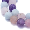Natural Rose Quartz & Amethyst & Aquamarine Beads Strands G-E561-05F-10mm-3