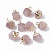 Natural Strawberry Quartz Charms G-S359-015E-1