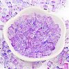 Spray Painted Glass Seed Beads SEED-A034-01J-2