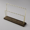 2-Tier Iron Bar Earring Display Stands EDIS-WH0021-49-1