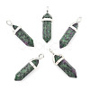 Natural Ruby in Zoisite Double Terminated Pointed Pendants G-F295-04N-3