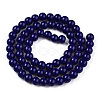 Opaque Solid Color Glass Beads Strands GLAA-T032-P6mm-03-3