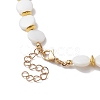 Natural Freshwater Shell Beaded Necklaces for Women NJEW-JN04829-5