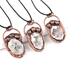 Natural Druzy Agate Pendants PW-WGF8F92-01-1