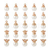 Craftdady 50Pcs 5 Styles Resin Imitation Pearl Pendants FIND-CD0001-32-11