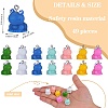 49Pcs 7 Styles Opaque Resin Pendants RESI-SZ0003-47-2