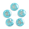 Synthetic Turquoise Charms X-G-L561-001R-1