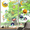 8 Sheets 8 Styles PVC Waterproof Wall Stickers DIY-WH0345-206-5