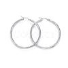 304 Stainless Steel Hoop Earrings EJEW-L232-015P-1