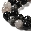 Natural Black Rutilated Quartz Beads Strands G-R447-10mm-03-01-3