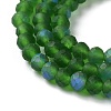 Imitation Jade Glass Beads Strands EGLA-A034-T3mm-MB24-4