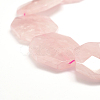 Natural Rose Quartz Beads Strands G-F477-06-3