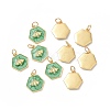 Rack Plating Brass Enamel Pendants X-KK-H431-10G-8