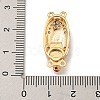 Brass Micro Pave Cubic Zirconia Box Clasps KK-U037-21G-3