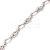 304 Stainless Steel Rhombus & Sun Link Chains CHS-F017-11P-3