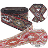 Ethnic Style Polyester Embroidery Ribbons OCOR-WH0078-103-6