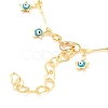 Star Evil Eye Charm Bracelets & Necklaces Jewelry Sets SJEW-JS01135-5
