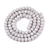 Opaque Solid Color Imitation Jade Glass Beads Strands EGLA-A044-P6mm-D19-2