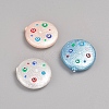 Paint Sprayed Shell Pearl Beads BSHE-I010-10-1