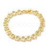 Clear Cubic Zirconia Tennis Bracelet BJEW-M296-01G-3