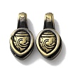 Tibetan Style Brass Pendants KK-M284-45AB-1