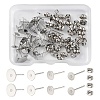 40Pcs 4 Size 304 Stainless Steel Stud Earring Findings STAS-YW0001-56-1