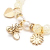 Acrylic Imitation Pearl Stretch Bracelet BJEW-JB08447-01-5