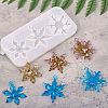 Christmas Theme DIY Snowflake Pendant Silicone Molds DIY-F114-26-6