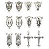 12Pcs Tibetan Style Alloy Multi-Strand Links & Pendants PW-WG063F3-01-5