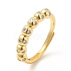 Rack Plating Brass Micro Pave Clear Cubic Zirconia Rings RJEW-E064-13G-1