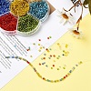 7 Colors Glass Round Seed Beads SEED-YW0001-24B-01-6