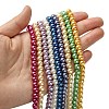 Eco-Friendly Dyed Glass Pearl Round Bead Strands X-HY-A008-6mm-M-4