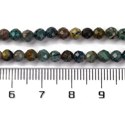 Natural Chrysocolla Beads Strands G-A235-A05-01-1