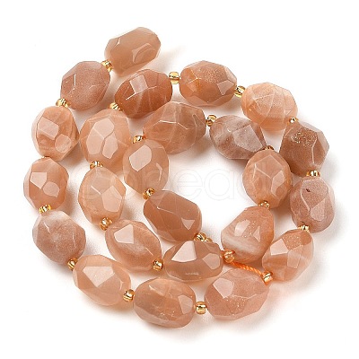 Natural Sunstone Beads Strands G-P541-A01-07-1