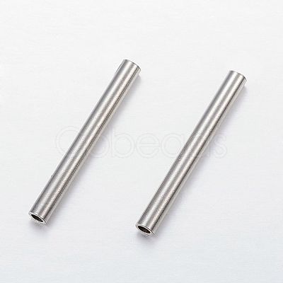 Tarnish Resistant 304 Stainless Steel Tube Beads STAS-P128-06-1