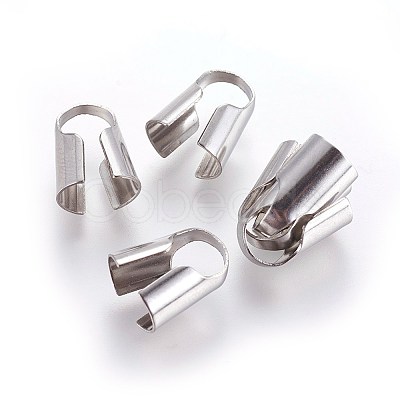 Tarnish Resistant 304 Stainless Steel Cord Ends X-STAS-P237-80H-P-1